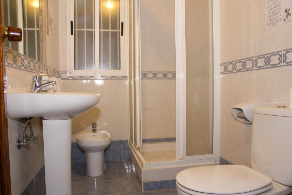 Kúpeľňa v ubytovaní AB Pension Granada