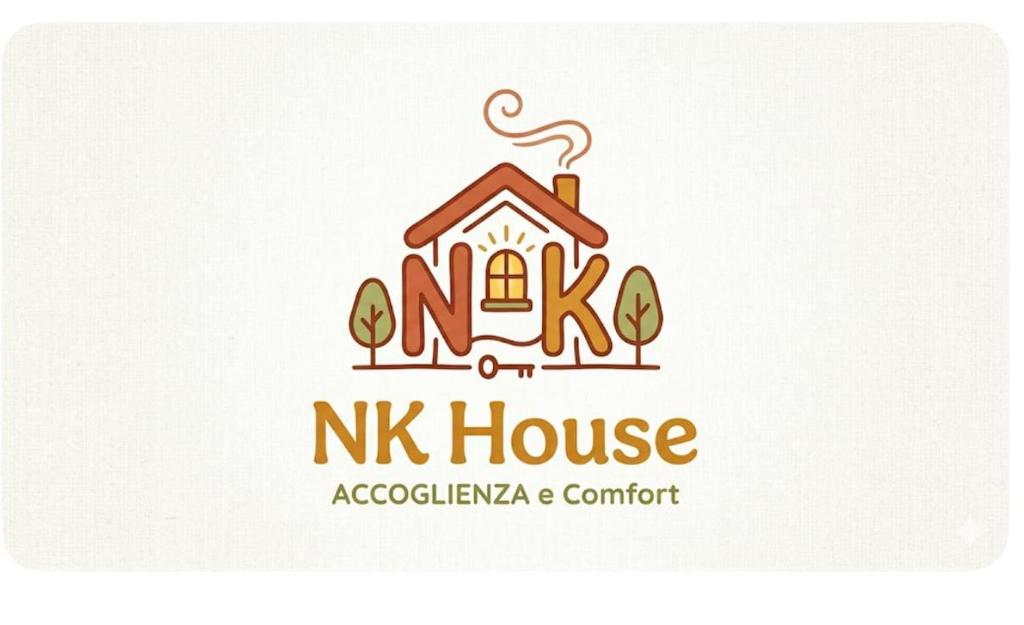 a logo for a nkk house at NK House in Pero