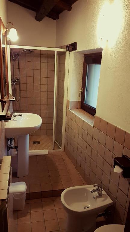 Koupelna v ubytování Il Fienile