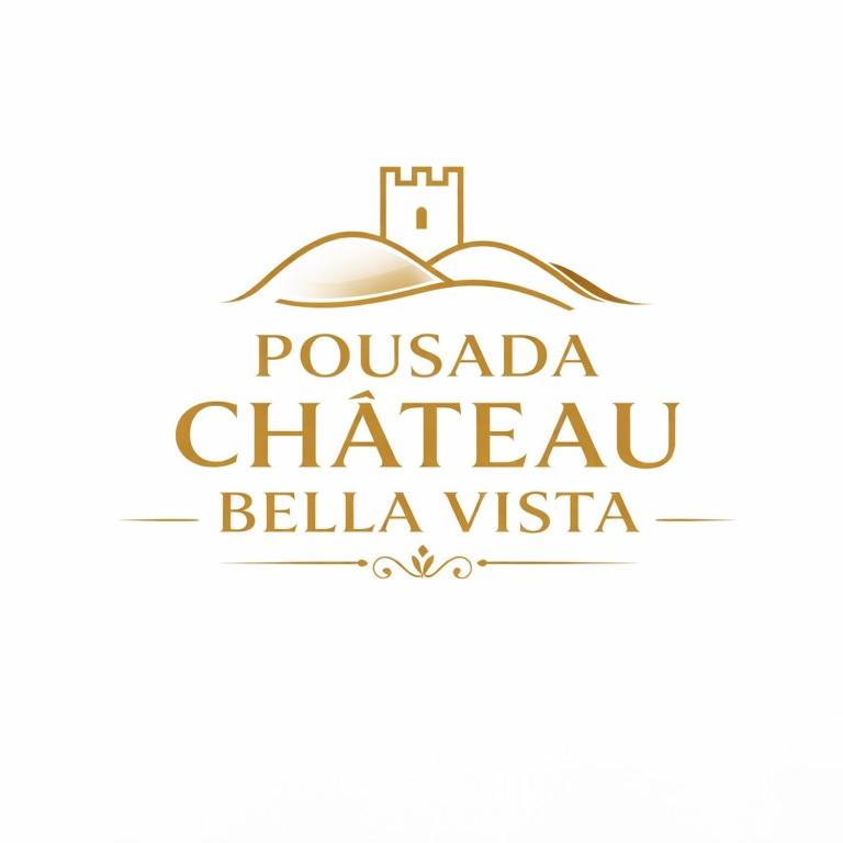 a logo for a village with a castle on a hill at Pousada Chateau Bella Vista in Campos do Jordão