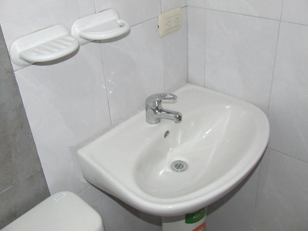 Koupelna v ubytování Dulce Hogar