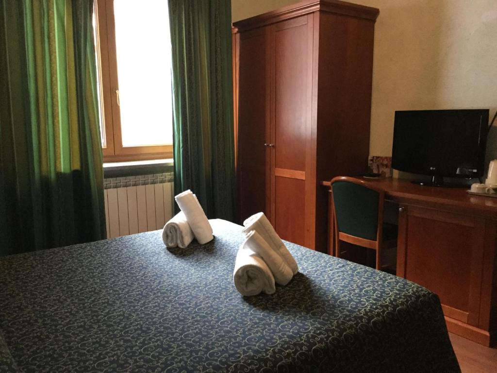 TV a/nebo společenská místnost v ubytování Hotel Clari
