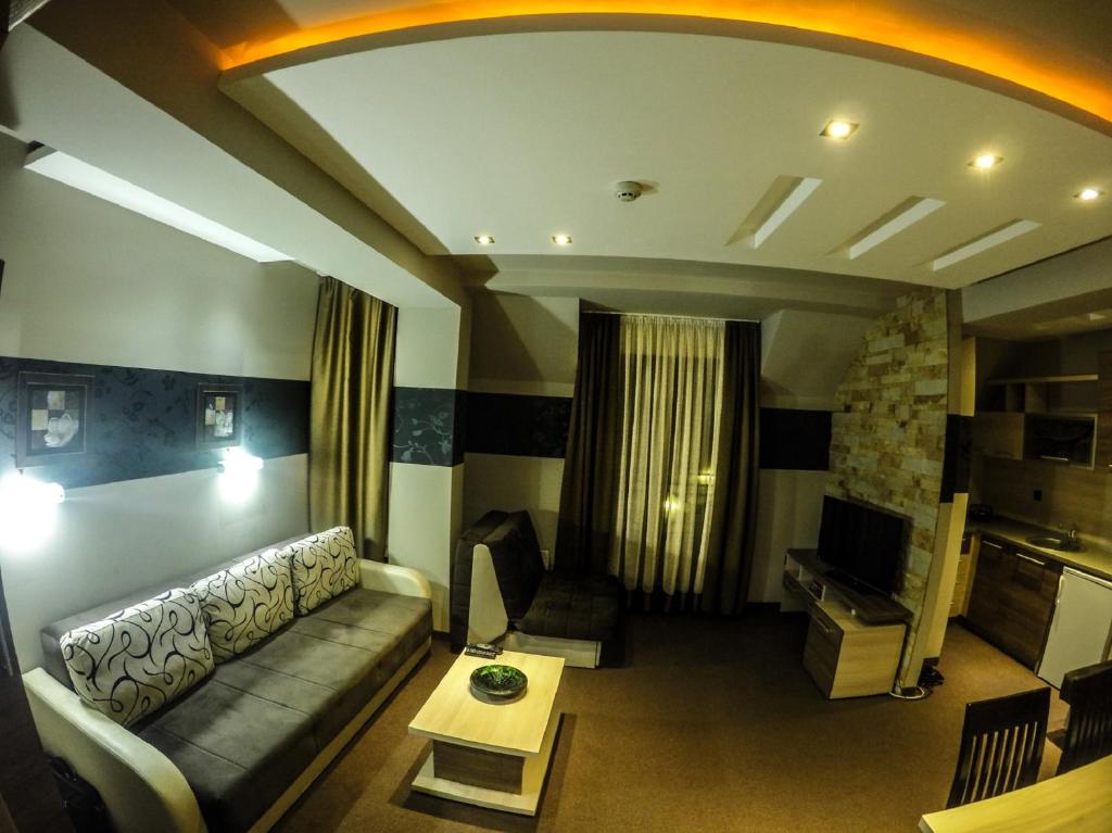 Posezení v ubytování SM Apartments Kopaonik