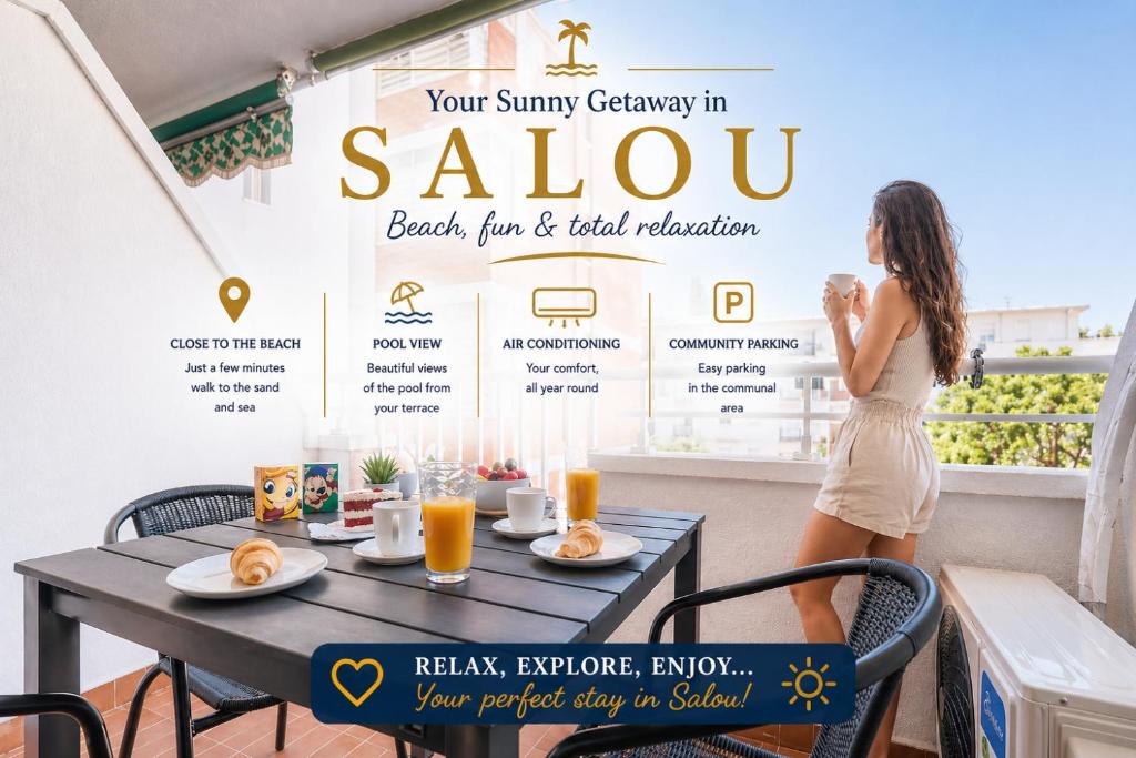 Salou Studio by Beach & Pool - AC - Free Parking