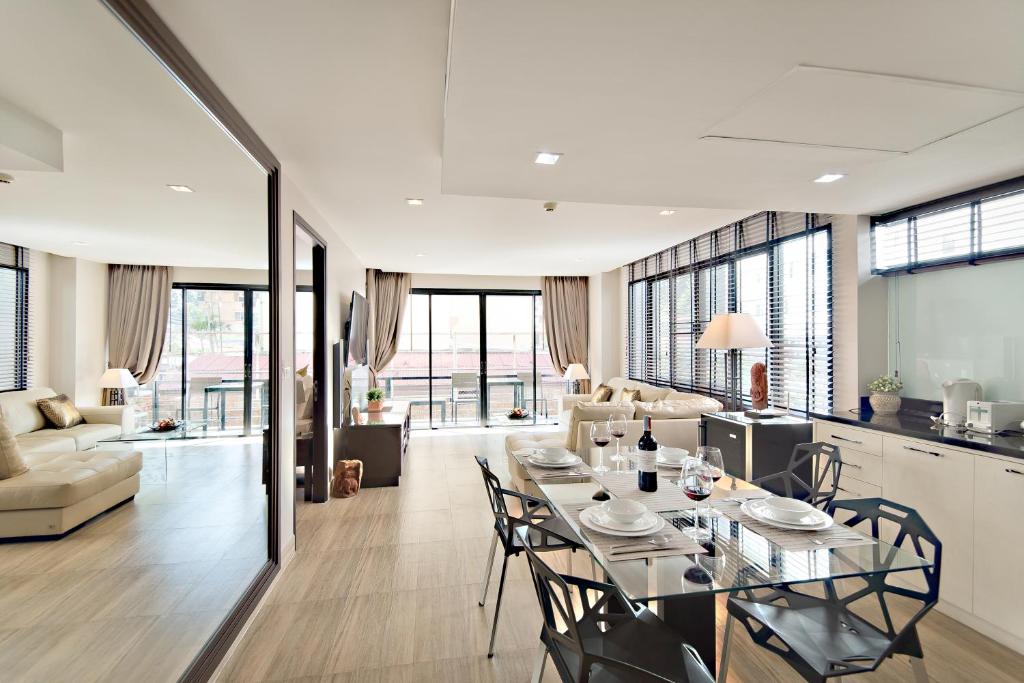 Posezení v ubytování Citismart Luxury Apartments