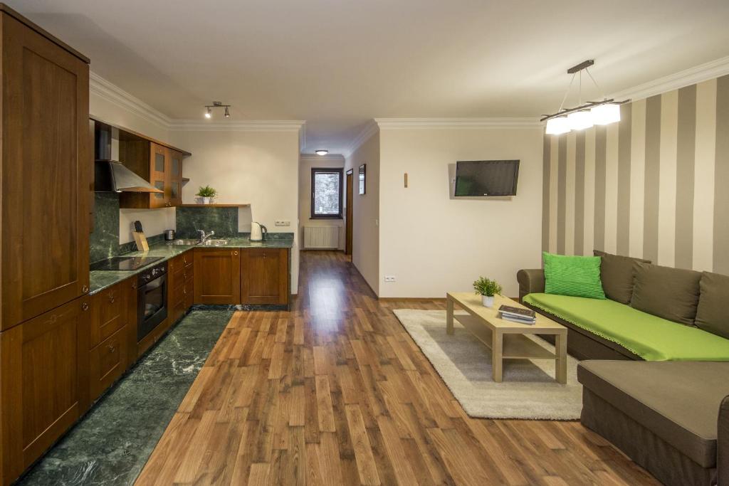 Kuchyňa alebo kuchynka v ubytovaní Apart4You Apartamenty Bulwary25