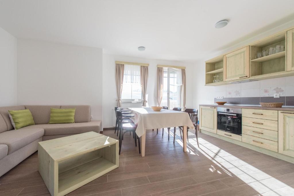 Kuchyň nebo kuchyňský kout v ubytování Guesthouse Tolc
