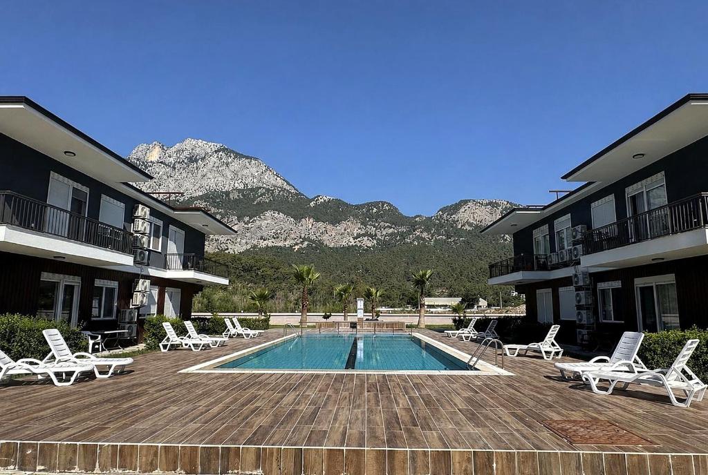 Palmiye Home Havuzlu Apart Dağ Manzaralı Göynük Kemer - Housity