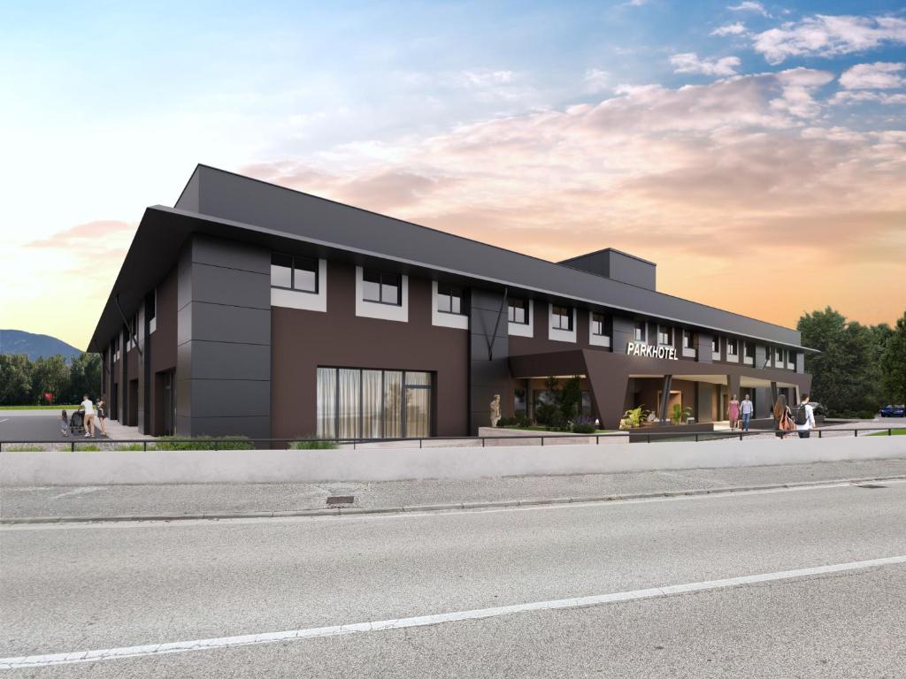 a rendering of a building on the side of a road at Park Hotel Gemona in Gemona del Friuli