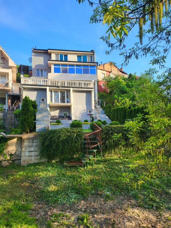 a house on the side of a hill at Vila Riverside Nikolaj in Niš