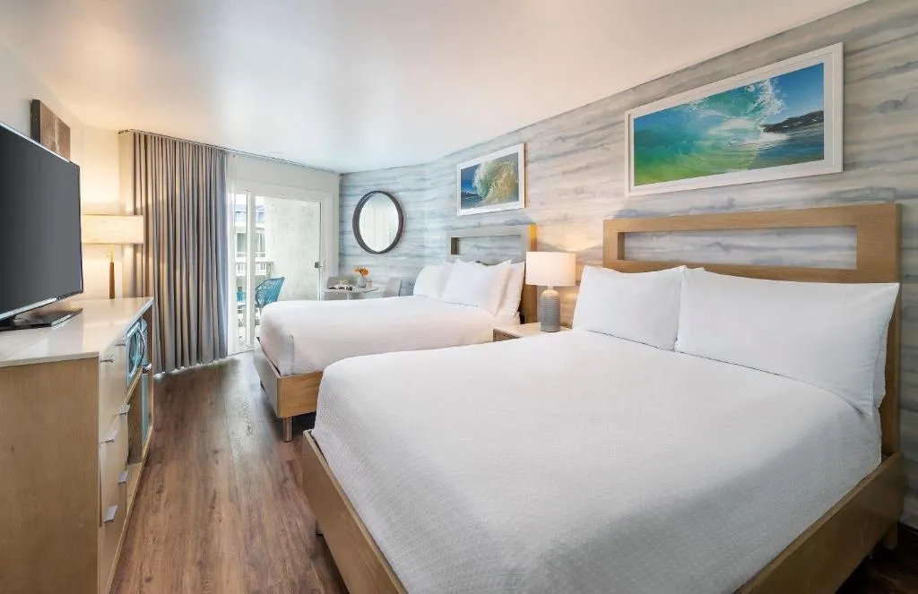 Queen Room with Two Queen Beds Partial Ocean View
