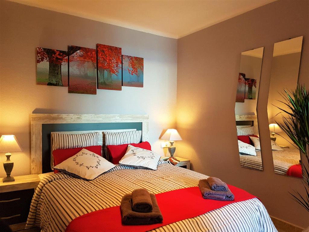 Postel nebo postele na pokoji v ubytování Marina Port & Beach-Apartment