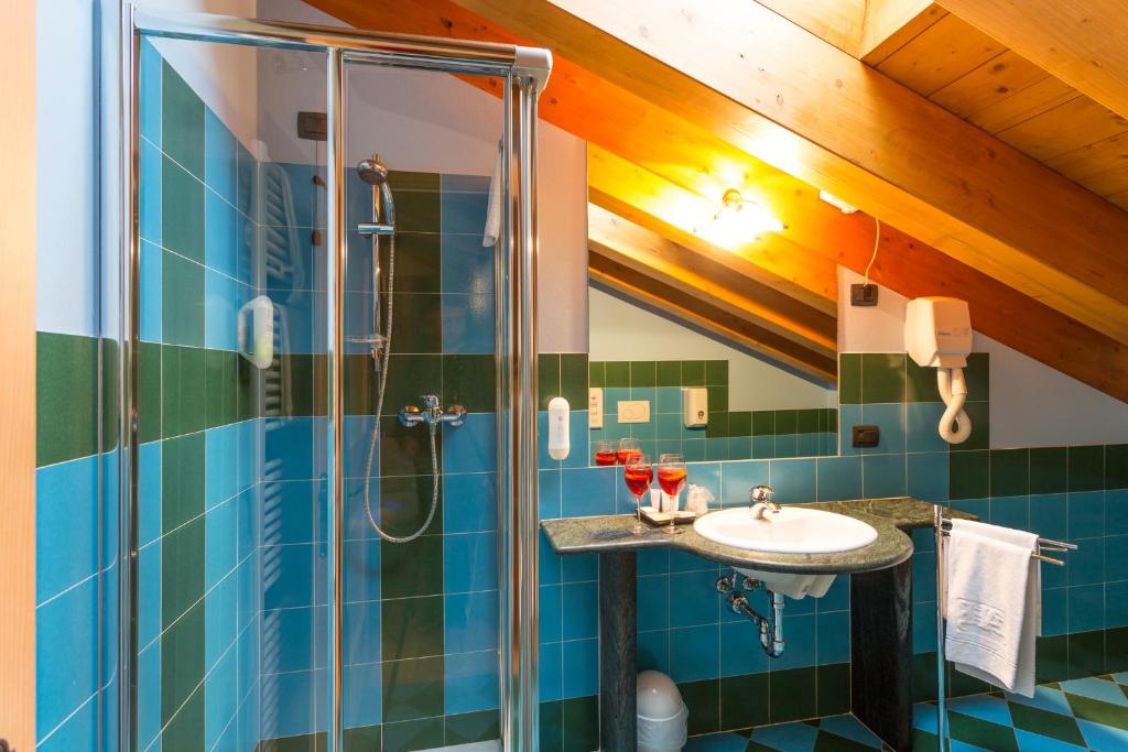 Koupelna v ubytování Hotel Arisch
