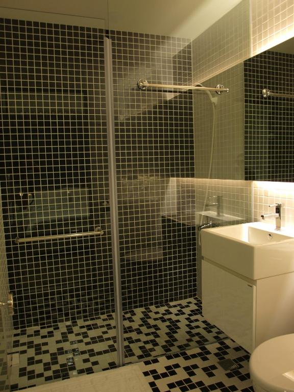 Koupelna v ubytování Taimali Hotel