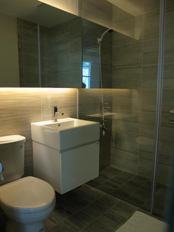 Koupelna v ubytování Taimali Hotel