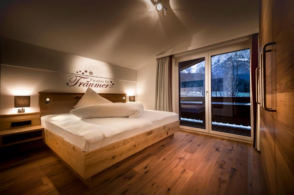 Posteľ alebo postele v izbe v ubytovaní Appartements Die Rifflerin