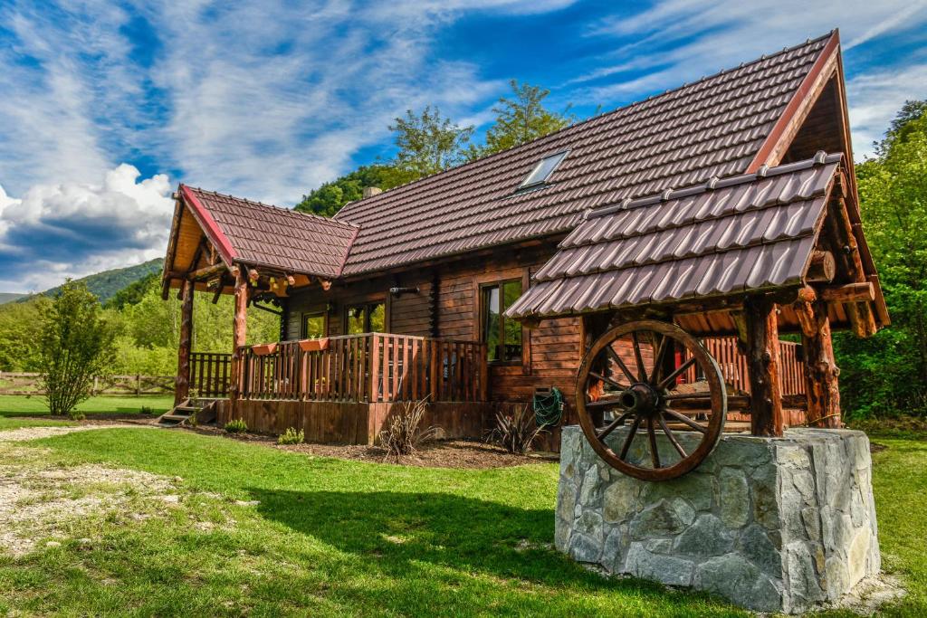 Zahrada ubytování The Little Mountain Cabin