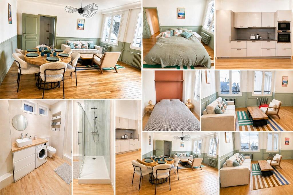 Quiet and bright apartment, Paris 17, medium-term stays, thirty nights or more