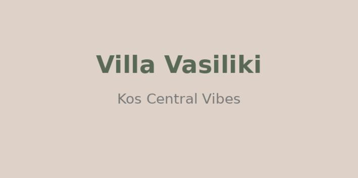 a sign that reads villa waikiki andkos central videos at Kos central vibes - Villa Vasiliki in Kos