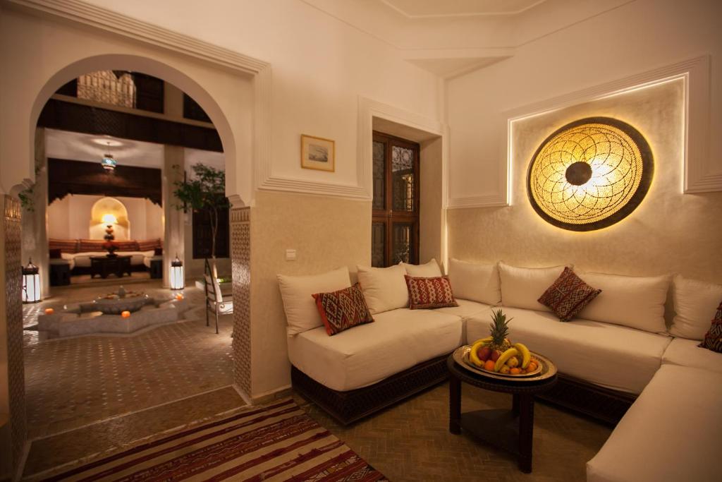 Posezení v ubytování Riad le Clos des Arts