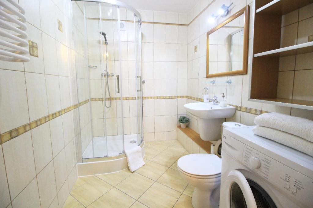 Kúpeľňa v ubytovaní Apartament BazaTatry Giewont View