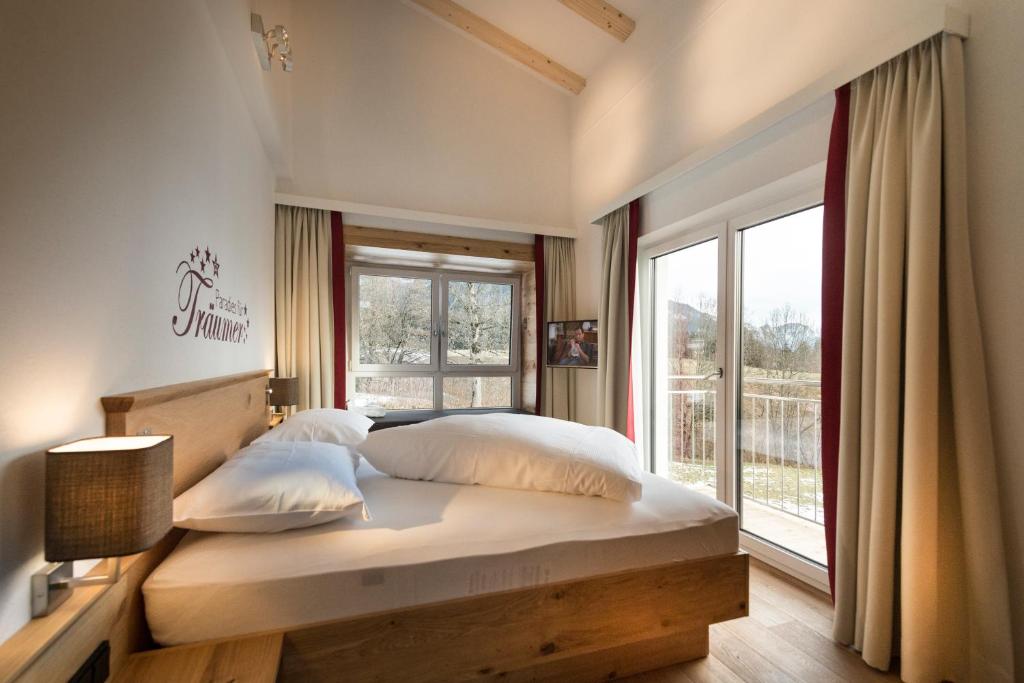 Posteľ alebo postele v izbe v ubytovaní Appartements Die Rifflerin