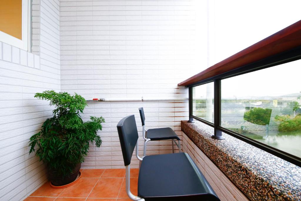 Balkón nebo terasa v ubytování Shang Shui Yun Ji B&B