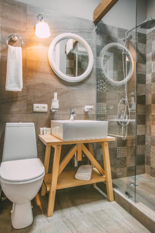 Koupelna v ubytování Kisi Boutique Hotel