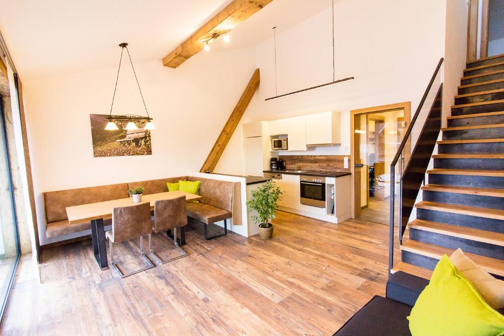 Kuchyň nebo kuchyňský kout v ubytování Apartment gmiatlich Wohnen