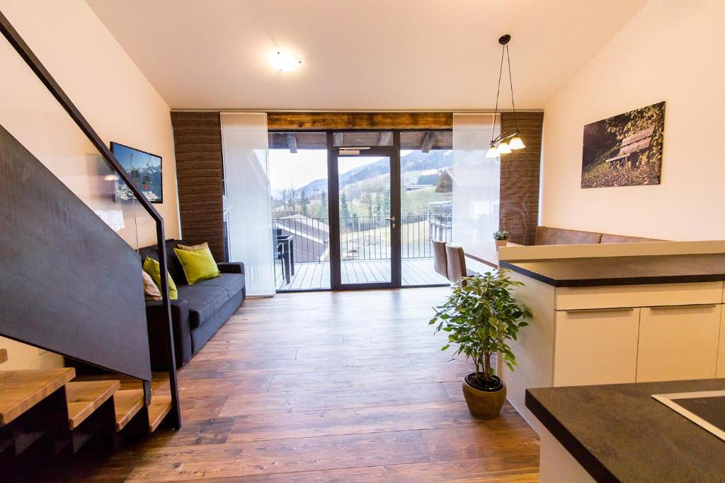 Kuchyň nebo kuchyňský kout v ubytování Apartment gmiatlich Wohnen