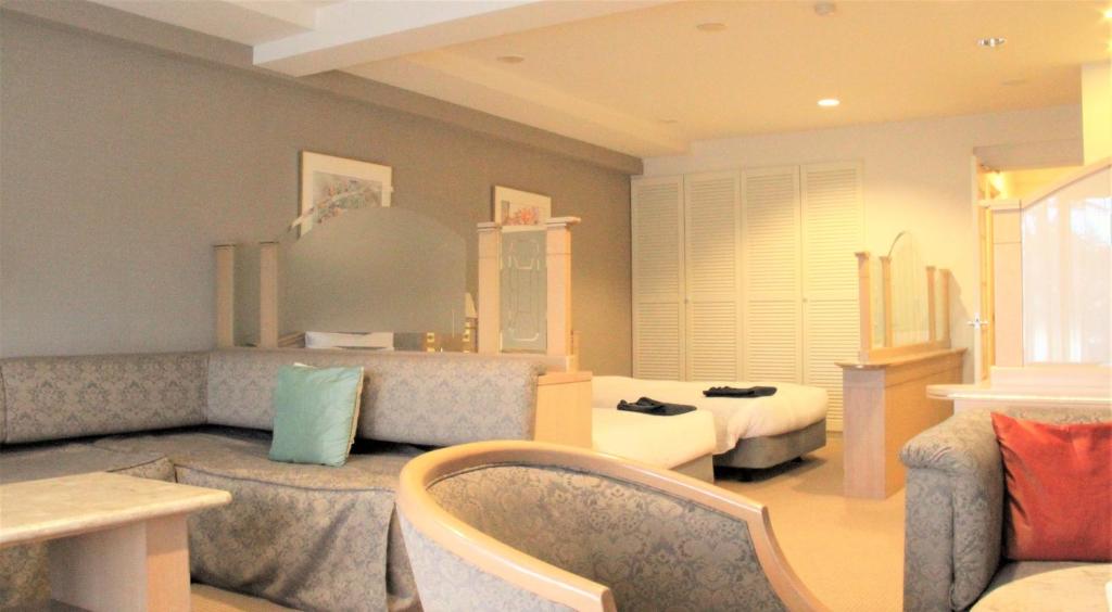 Posezení v ubytování Hotel Cypress Karuizawa