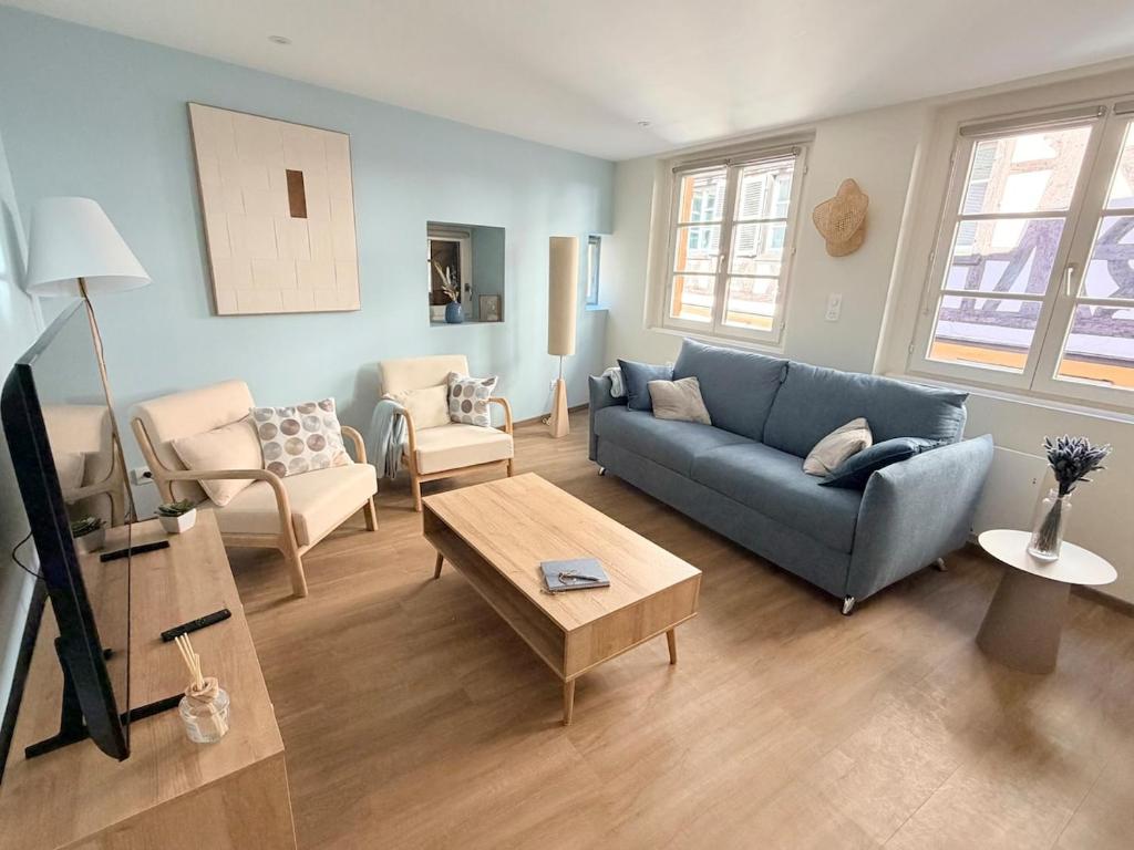 Le Gîte Azur - Charme d'un appartement dans une maison alsacienne - Hypercentre de Colmar – photo 5