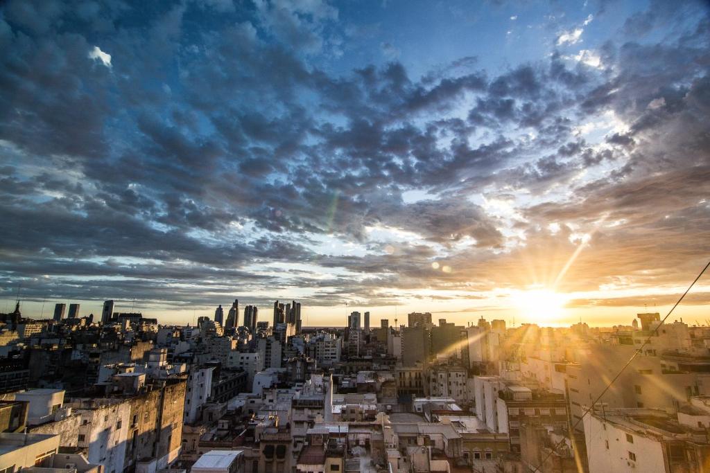 Utsikt over Buenos Aires, enten fra hotellet eller fra et annet sted