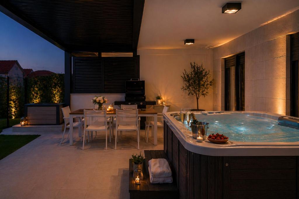 Luxury Apartment Mona with Garden & Jacuzzi in Zadar, Borik