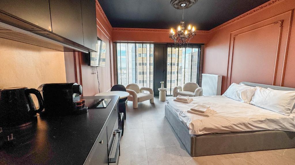 Katowice Sky Apartments Zabrska15 21st Floor or 10th Floor Parking Self Check-In - Apartamento Estudio Con Una Cama Doble