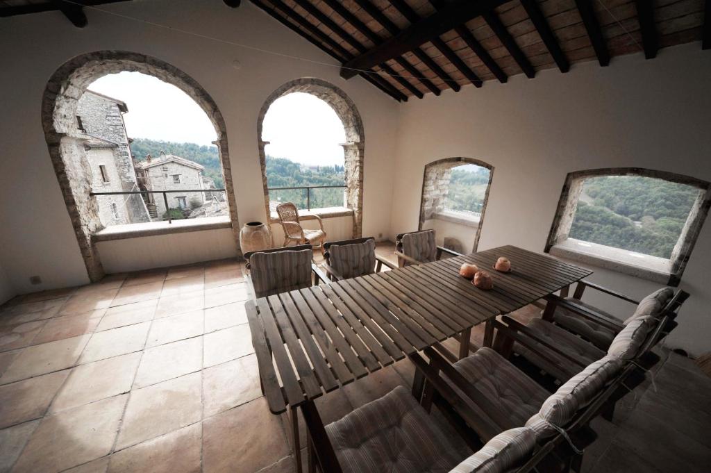 Posezení v ubytování Casa Due Archi Labro