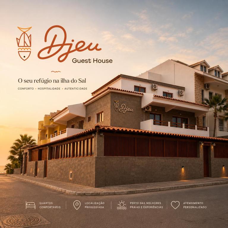 a view of a house with a guest house at Djeu Guest House in Santa Maria
