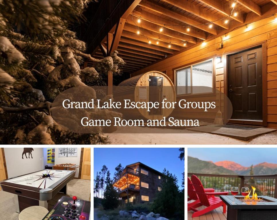 Sleeps 16 Walk to Grand Lake & Town Sauna, Theater & Game Room Lake View! - Housity