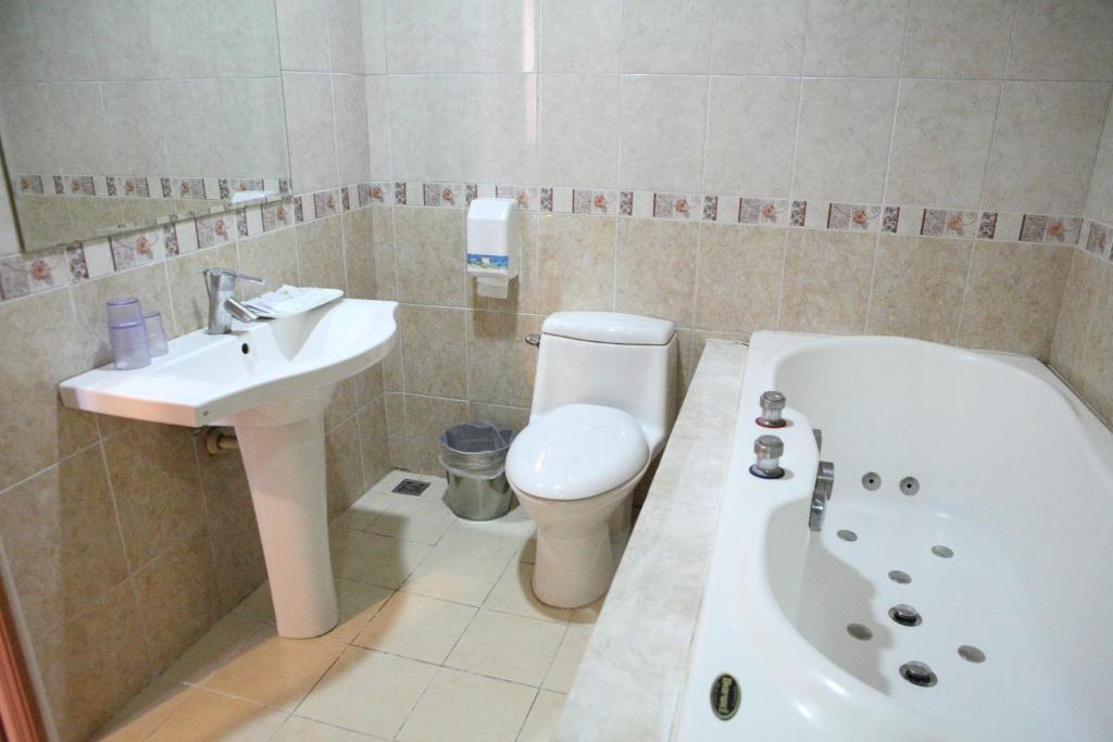 Koupelna v ubytování Di Bao Motel