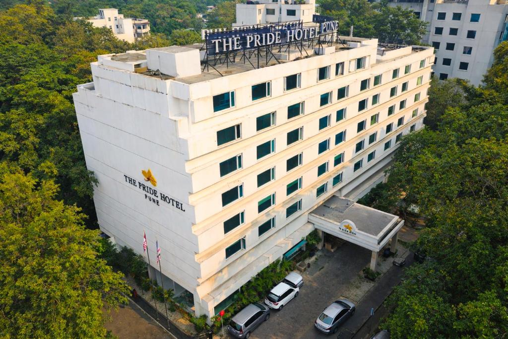 an overhead view of the trump hotel at Pride Premier Pune in Pune