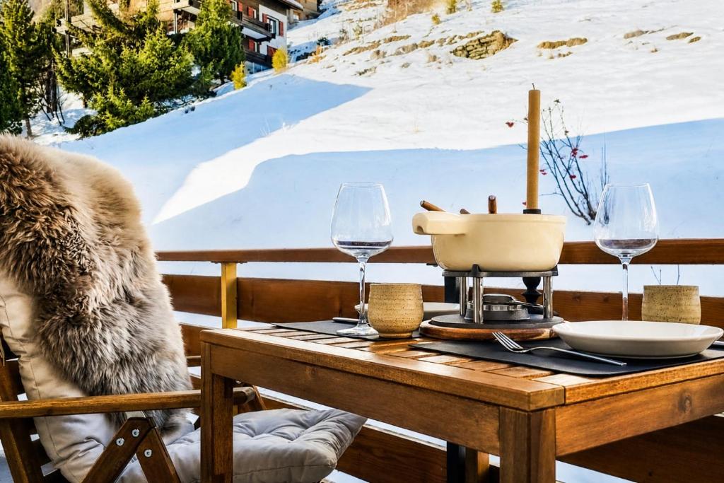 Stilvolles Studio für 2 im Herzen von Saas Fee