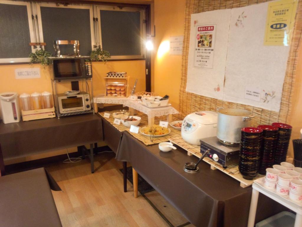 Kuchyň nebo kuchyňský kout v ubytování Hotel Matsumoto Hills