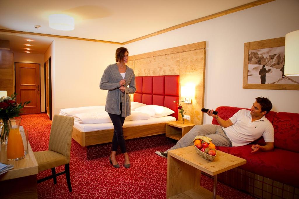 Posteľ alebo postele v izbe v ubytovaní Hotel Roslehen