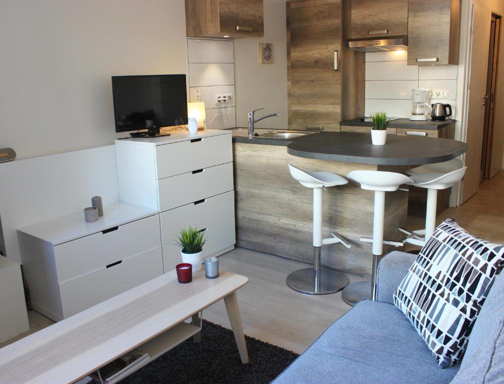 Kuchyň nebo kuchyňský kout v ubytování Trois Vallées Appartements VTI