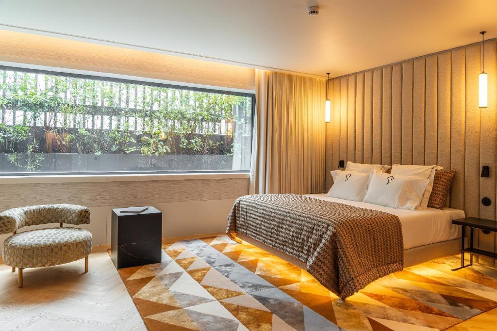 Et opholdsområde på Palatial Suites
