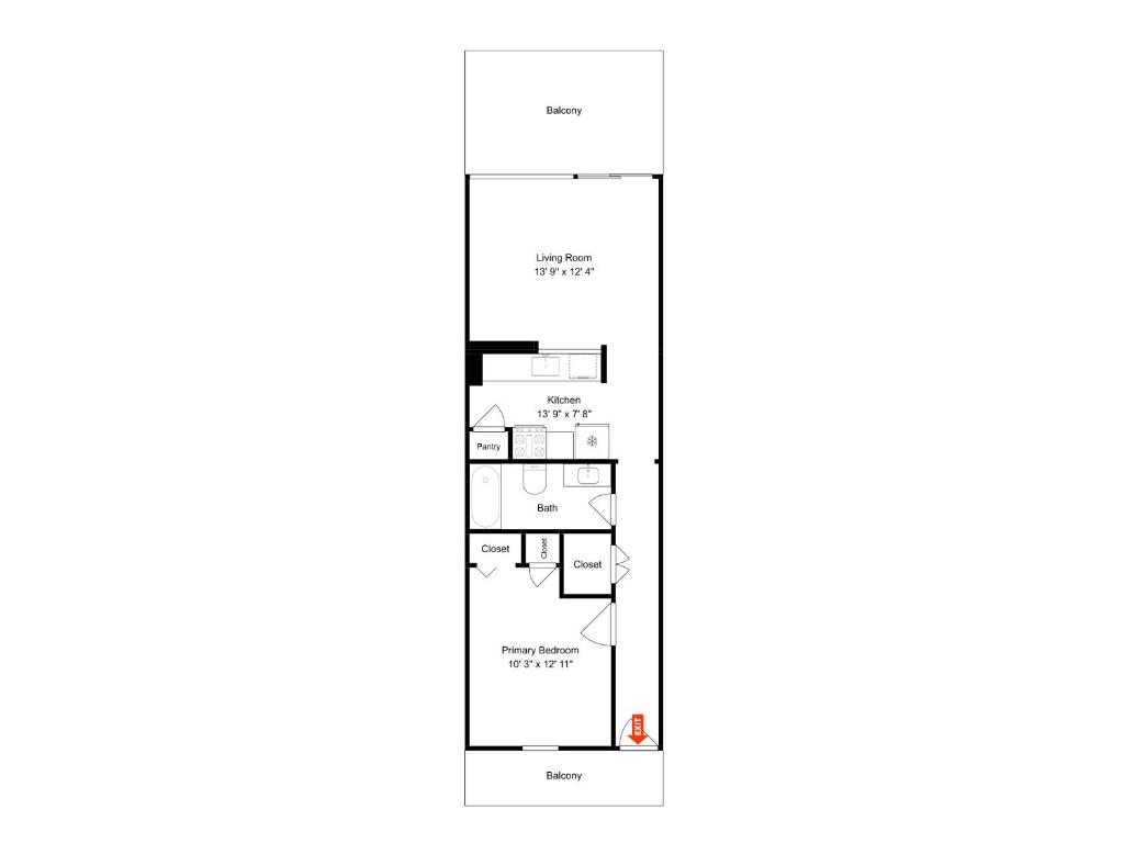 a floor plan of a house at Laguna Reef #306 - Capm Kens in Rockport