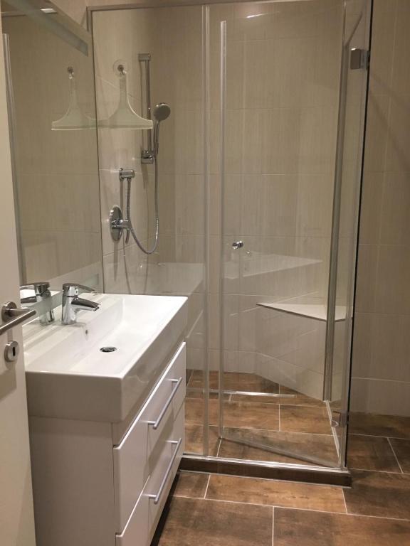 Kúpeľňa v ubytovaní Appartement Feinsinn