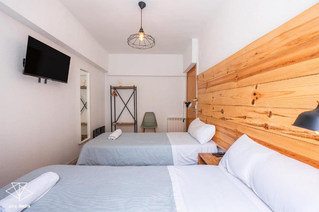 AtuaireHome Hostal en el centro de Burgos - Tweepersoonskamer Met 2 Aparte Bedden