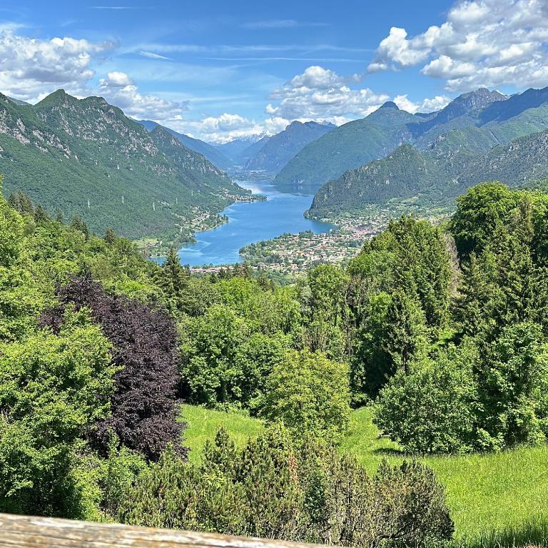 a view of a lake in the middle of a valley at The Luff & Match B&B in IDRO