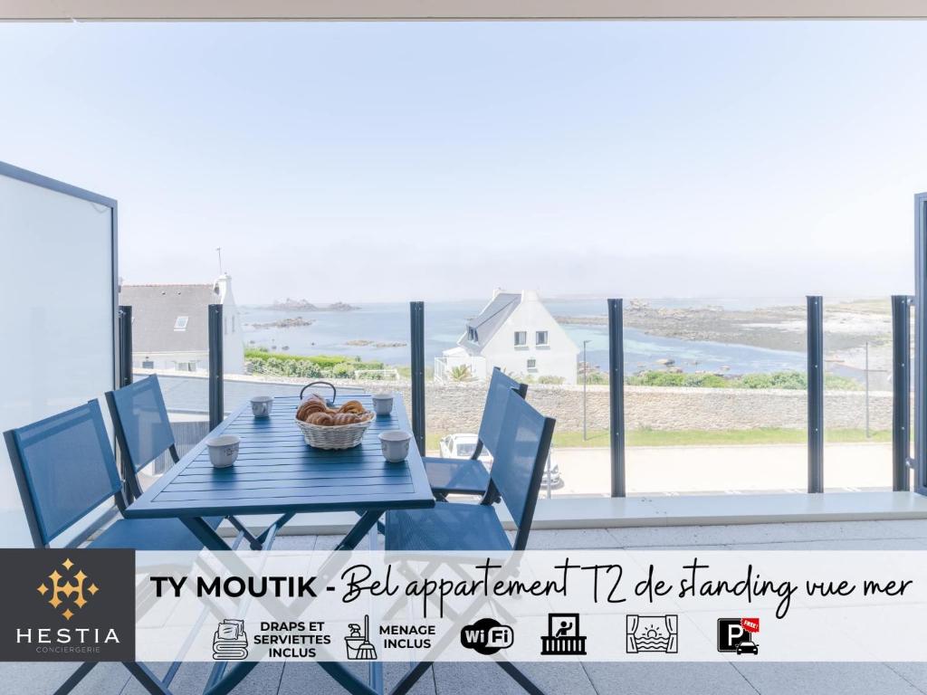 TY MOUTIK - Bel appartement T2 de standing vue mer